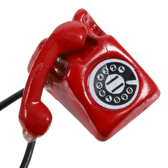 LOLIPPYY 1 Set Vintage Toy Phone for Kids' Imaginative Play, Material, Size 1.90 x 1.50 x 0.90 Inches