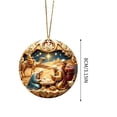 thumbnail image 3 of Nativity Scene Christmas Ornament, Round Acrylic Hanging Ornament, Double-Sided Print Birth of Jesus Scene, Religious Christmas Tree Decor, Faith Holiday Gift, 3 of 6