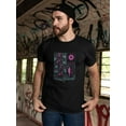 thumbnail image 2 of Groovy Techno Style Art T-Shirt Men -Image by Shutterstock, Male Large, 2 of 4