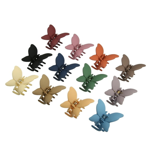 Vocoste Butterfly Claw Clip Hair Clips Hair Accessories for Women and Girls 12 Pcs Multicolor