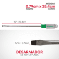 thumbnail image 2 of Desarmador punta plana 5/16 x 10 Nicholson NI199-06, 2 of 5