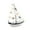 D, variant on Sunxin Decorative Wooden Sailboat Ornaments, Home Nautical Wooden Sailboat Ornaments 1Pc 14 Shell Sailboat Red Light Towerhome Nautical Wooden Sailboat Ornament Beach Decoration