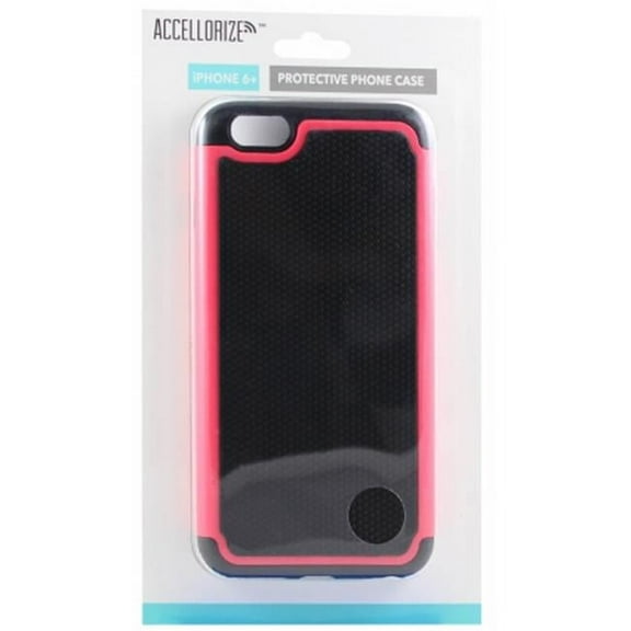 Accellorize 35014 Protective Case For Iphone 6 - Black & Pink