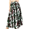thumbnail image 4 of Sakkas Asma Convertible Traditional Wax Print Adjustable Strap Maxi Skirt | Dress - 56-Multi - One Size, 4 of 5