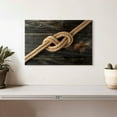 thumbnail image 2 of Elephant Stock Rustic Knot Wall Art - Horizontal Canvas Wall Art - Living Room Wall Decor - Nautical Canvas - Gray And Brown Decor - 12" x 8", 2 of 8