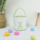 thumbnail image 5 of Matsuzay Bolsa de conejito Canasta de Pascua Conveniencia Cubos de vacaciones Suministros para niños Patrones surtidos decorativos Bolsas con Almacenamiento y organización del hogar raya verde, 5 of 6