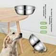 thumbnail image 6 of Lufly Stainless Steel Bowls Cat Food Bowl Metal Dog Bowls Shallow Pet Dish Thickened Metal Dog Bowls Replacement Basic Cat Bowls for Small Medium Large Dogs and Cats, Dishwasher Safe, 6 of 8