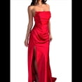 thumbnail image 1 of Vestido Elegante de Noche para Mujer, Sin Mangas, con Hombros Descubiertos, Ajustado, y Formal para Fiesta. Rojo M, 1 of 7