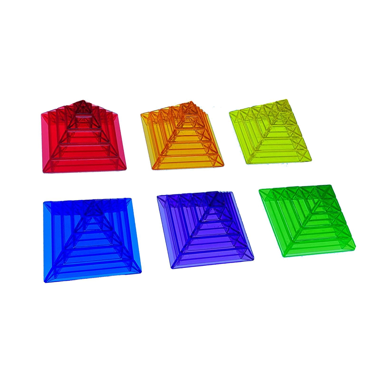 Tachiuwa Pyramid Building Block Toys Stacking Montessori ABS Balancing Building Fun