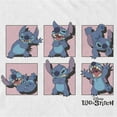 thumbnail image 2 of Men's Lilo & Stitch Poses in Pink Panels Graphic Tee White Small, 2 of 5