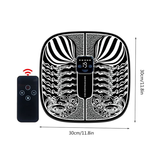 Almohadilla de masaje para pies con pantalla inteligente, carga USB, acupuntura, masaje de pies