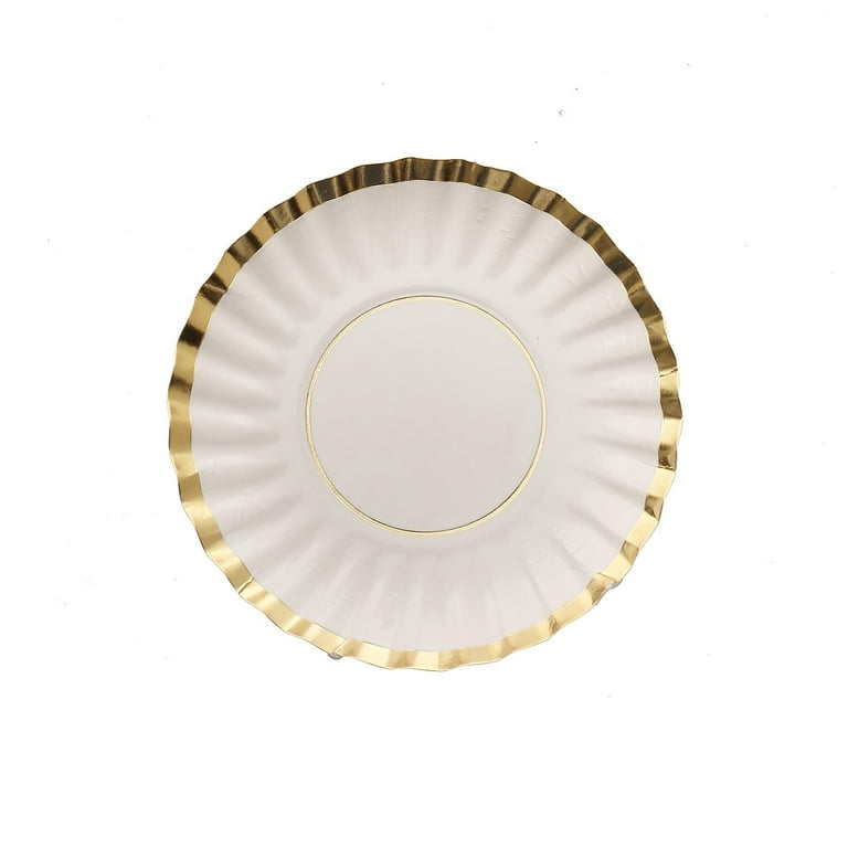 Gold Oval Paper Plates USA Made