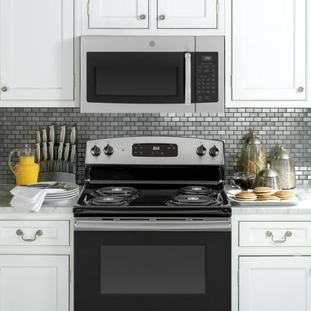 GE - 1.6 Cu. Ft. Over-the-Range Microwave - Stainless Steel