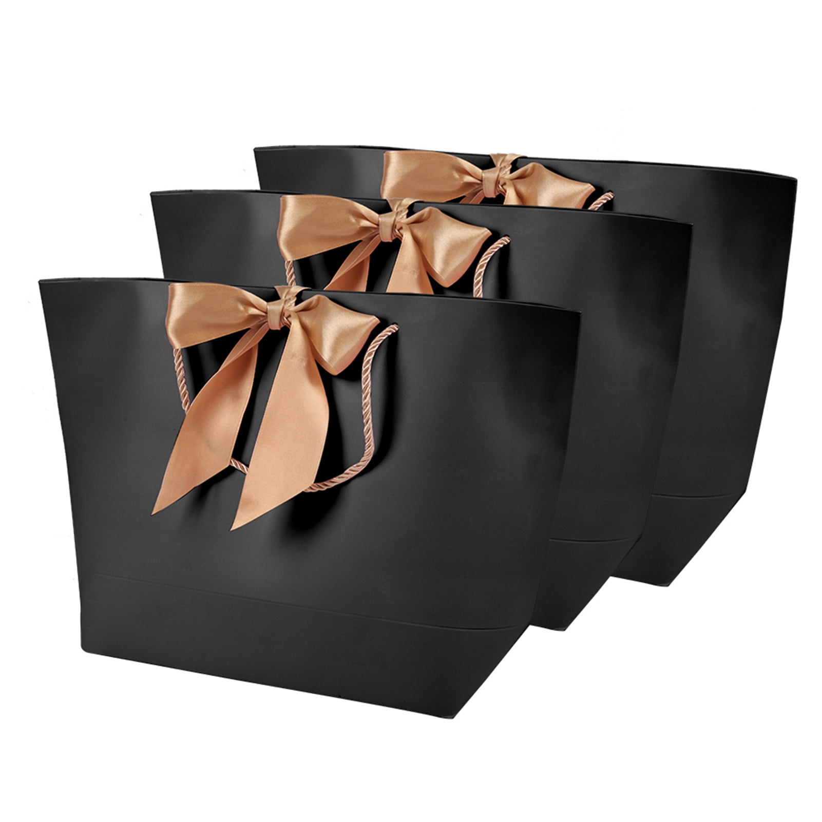 Black Paper Bags With Handles 42 X 31 X 12 Cm Large Kraft Gift Bags For Birthday Party Favors, Candy, Weddings, Merchandise, Christmas (12 Bags) Price In UAE | Noon UAE - View #8
