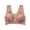 Brown, variant on Wdgfv Lace Bras for Women Front Close Fully Covered Cushioned Straps Wire Free Comfort Bra 5XL