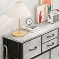 thumbnail image 5 of GIKPAL Fabric Dresser with Wood Top, Storage Tower for Bedroom & Closet, Oak, 5 of 8