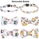 thumbnail image 1 of Collar de gato con bonito lazo y campana, paquete de 2 collares de gatito con lazo extraíble, dise?o de donuts de sushi, dise?o de pizza de Hamburgo, collar de lazo de gato para gatito (pizza y sushi) LingWen 8390606479655, 1 of 1