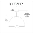 thumbnail image 2 of Dainolite OFE-201P-MB Pendant, 2 of 3