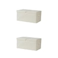thumbnail image 3 of Caja de almacenamiento de tapa doble gruesa Matsuzay para suministros de arte de tela Grande 2piezas, 3 of 6