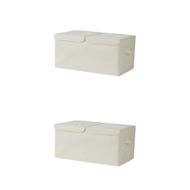 Inteprter Organizador de arte de tela Fabric - Dividido en compartimentos para un fácil acceso Muchas cajas organizadoras gruesas Grande 2piezas