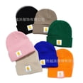 thumbnail image 5 of Sombreros de punto estampados de moda de otoño e invierno para viajes al aire libre, sombreros para adultos versátiles y a prueba de viento, sombreros de lana personalizados al por mayor, 5 of 5