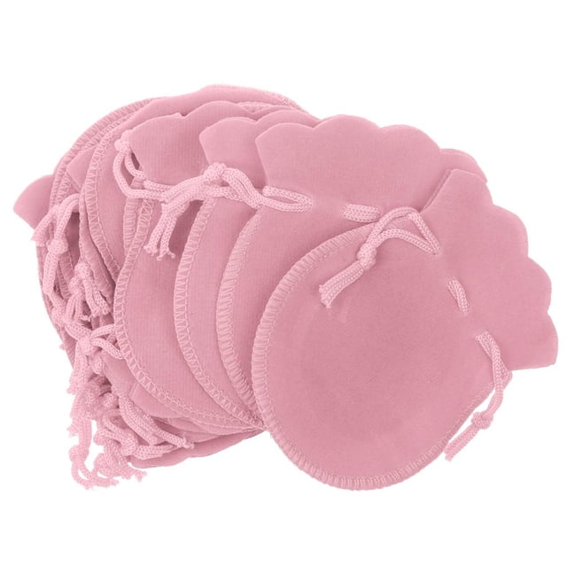 20pcs Exhibición De La Joyería Bolsa De Terciopelo Pendientes Del Anillo De Almacenamiento Bages Rosa Sunnimix bolso de lazo de terciopelo