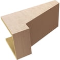 thumbnail image 6 of 10"W x 20"D x 10"H Wide Clemmons Rough Cedar Woodgrain TimberThane Corbel, Primed Tan, 6 of 6