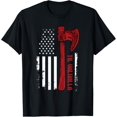 thumbnail image 1 of American Viking Axe Flag - Til Valhalla - Camiseta de mitología nórdica, 1 of 2