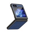 thumbnail image 1 of ELEHOLD Leather Case for Samsung Galaxy Z Flip 5 2023,Lychee Texture Leather Full Body Protective Hybrid Shockproof Slim Lightweight All-inclusive Protecition Cover for Samsung Z Flip 5, Blue, 1 of 9
