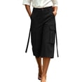 thumbnail image 6 of WAGUTH Womens High Waist Cargo Capri Pants Multi Strap Flap Pocket Loose Utility Cropped Pants for Street Daily Wear, 6 of 6