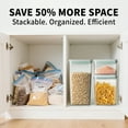 thumbnail image 4 of ANKOU 8-Piece Pop Airtight Food Storage Container Stackable Kitchen Pantry Organizer, 4 of 6