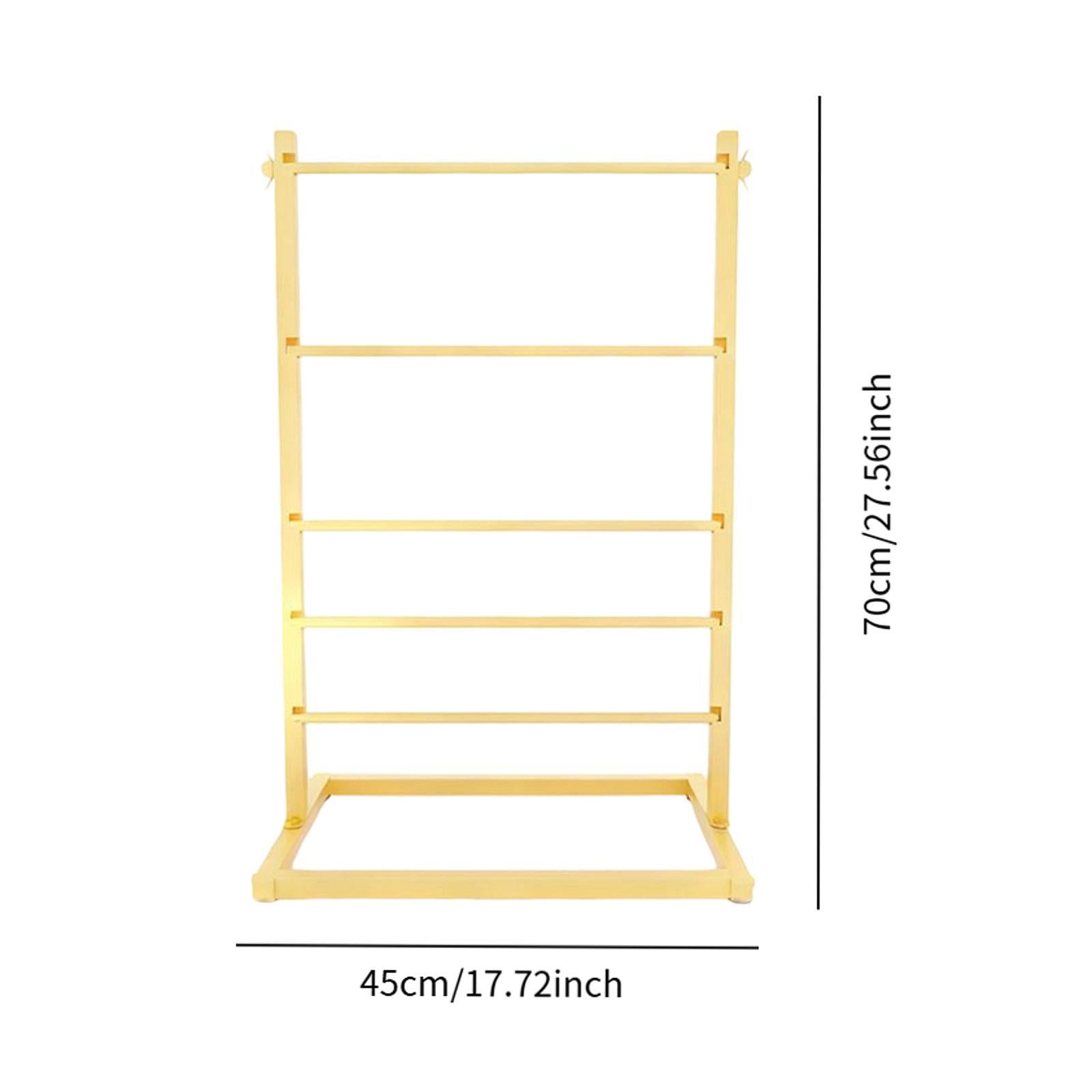Ribbon Organizer Yarn Storage Shelf Ribbon Display Shelf Ribbon Rack Large Metal Construction for Sewing Thread Holder