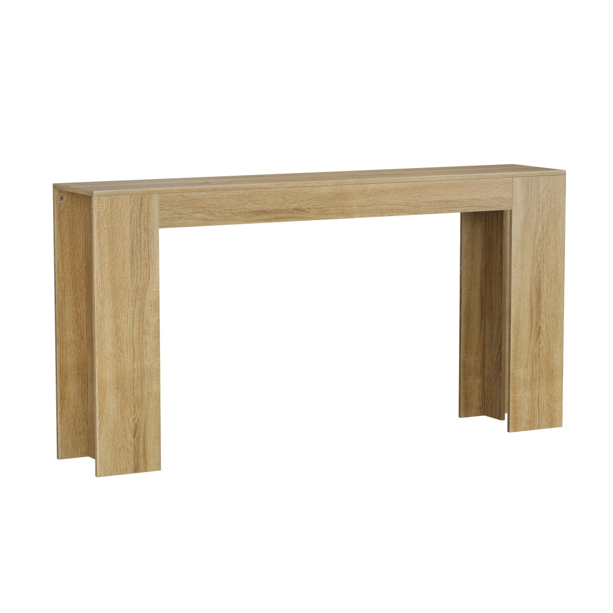 Extra Long Oak Console Table Farmhouse Sofa Table Narrow Entryway Foyer Accent Table
