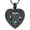 Black, variant on Butterfly Heart Urn Necklace for Ashes Abalone Stone Heart Cremation Jewelry for Women Men Stainless Steel Memorial Keepsake Pendant for Loved One