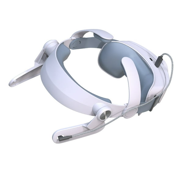 Banda para la cabeza inteligente Correa para la cabeza compatible con auriculares Meta Quest3 VR 5000 mAh recargable Correa para la cabeza ajustable envolvente de 360° Alivio de presión de 1