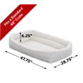 thumbnail image 2 of MidWest QuietTime Double Bolster Dog Bed & Crate Mat, White, 48", 2 of 4