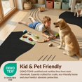 thumbnail image 4 of Design&I 8'x10' Washable Area Rug Sleek Flatweave Pet Friendly Beige Black Abstract Curves and Bold Shapes Elegant Geometric Contrast with Artistic for King Size Bedroom, Under Bed, 4 of 7