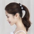 thumbnail image 3 of Pinzas para el cabello en blanco y negro, pétalos, pasadores de flores, horquillas, pinzas para el cabello, pico de pato Estilo 1, 3 of 8
