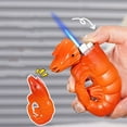thumbnail image 5 of Metal Blue Flame Lighter, Windproof Adjustable Refillable Lighter, Shrimp Shape Torch Lighter, Butane Gas Flame Lighter, Outdoor Camping BBQ Gift Lighter, Strong Jet Flame Torch, 5 of 7