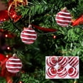 thumbnail image 5 of Vrorvz 6 Pack Christmas Hanging Ornaments with Keywords Shatterproof and Long Lasting for Festive Indoor Tree Decor 2.4in Red, 5 of 5