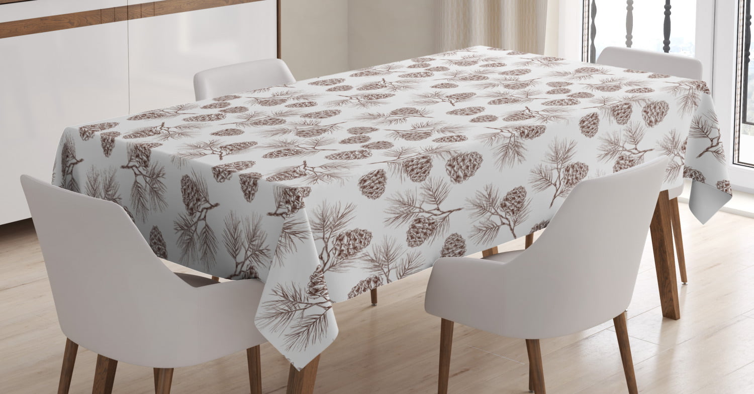 pine tree kitchen table cloth