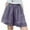 Purple, variant on Kaemgyyd Cotton Linen Shorts for Women Solid Color Comfort High Waist Wide Leg Shorts Breathable Fashion Flowy Short Trousers with Pockets