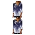 thumbnail image 4 of Qarigey Tops de manga 3/4 Camiseta oscilante Túnica de verano Transpirable Larga duración Señoras Type27 NO27, 4 of 6