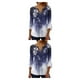 thumbnail image 3 of Jumpingount Tops de manga 3/4 Camiseta oscilante Túnica de verano Playa plisada de larga duración Type25 NO25, 3 of 6