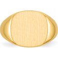 thumbnail image 4 of 10K Yellow Gold 13.5 X15.0Mm Open Back Mens Signet Ringsize 10 (Width 3 To 14.3) - Jbsp, 4 of 5
