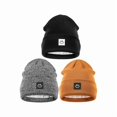 thumbnail image 1 of wonima44 Winter Beanie Hats for Women Men 3Pack,Fleece Lined Womens Winter Hats with Smiley Face,Warm Cute Beanie for Cold Weather, 1 of 1