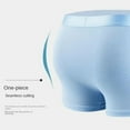 thumbnail image 3 of 4pcs Boxer Shorts Men's Ice Silk Underwear Cool Underpants Breathable Sexy Thin Panties U Convex Lingerie Wholesale Lots L-5XL, 3 of 6