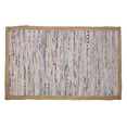thumbnail image 1 of LR Resources ACCEN70190PES2030 Subtle Geometric Jute Bordered Accent Rectangle Area Rug, Multi Color, 1 of 1