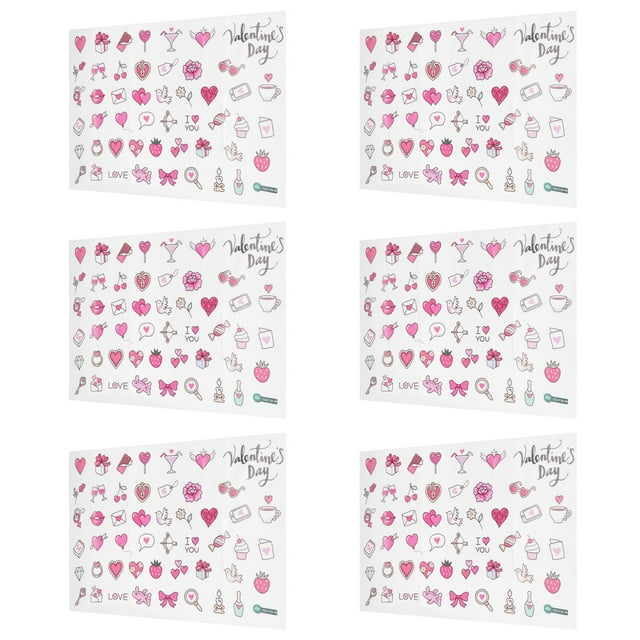 Etiqueta Engomada De La Pared, Etiqueta De La Pared De Moda Segura No Tóxica Multi-modelada, Hermosa Para La Pared De La Ventana OTVIAP Valentine's Day Wall Sticker