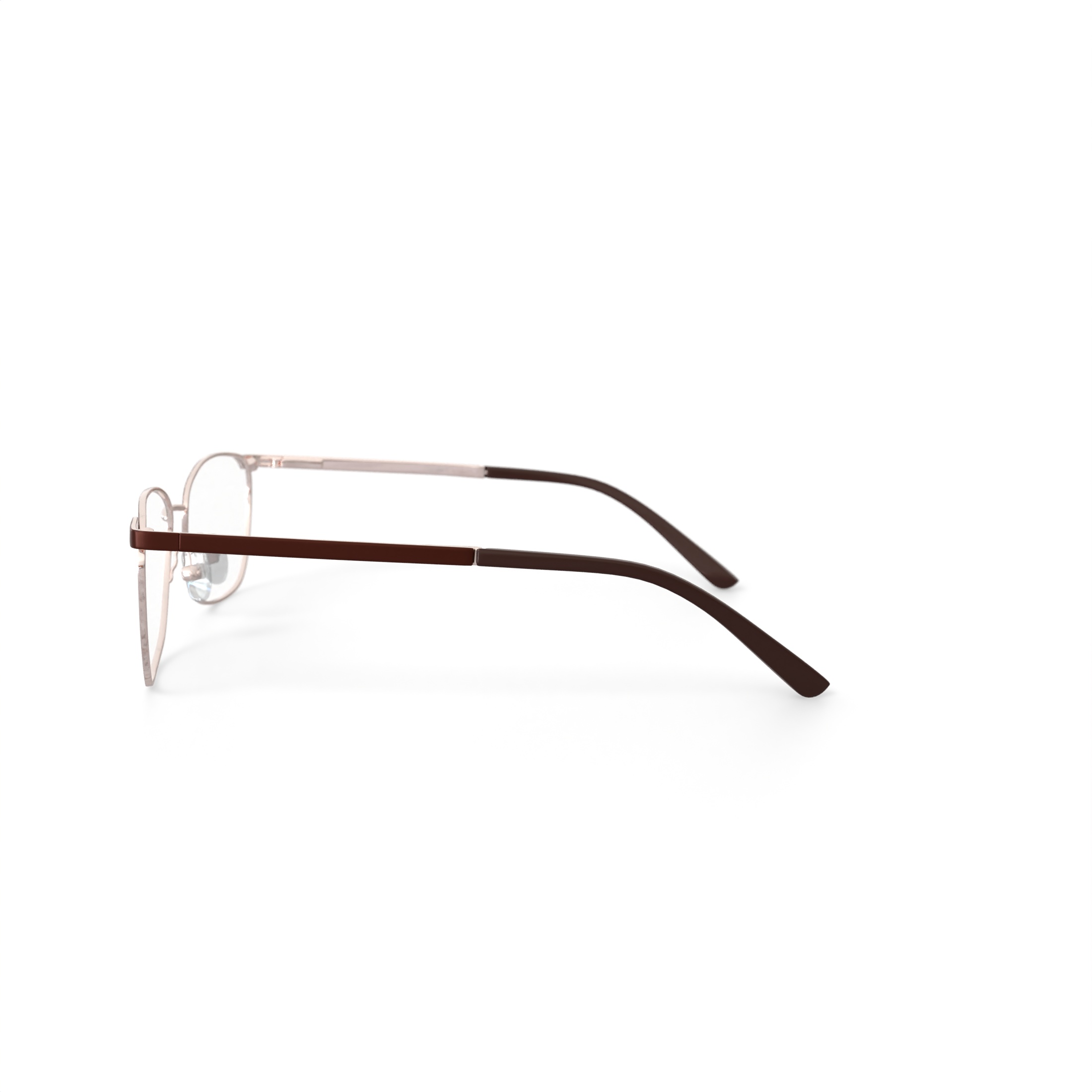 Walmart Women's WM402155-1 Browline Prescription Eyeglasses with Case, Gold